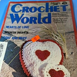 Vintage Crochet World Magazine February 1980